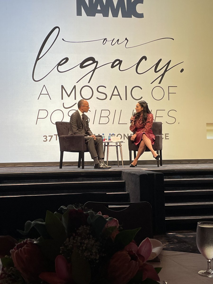 ASW1964's tweet image. Day One ⁦@NAMICNational⁩ #37NAMICConference!! ⁦@LesterHoltNBC⁩ sharing some great nuggets of wisdom.