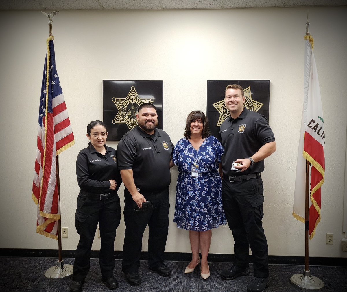 VtaCoProbation's tweet photo. πΊπΈCongratulations to our recent DPOβs and CSO who were sworn in by Chief Gina Johnson. Welcome to our Agency and we wish you much success!
ππ½ππΊπΈ
#swearinginceremony #welcome #yougotthis #DPO #CSO #VCPA #probation #countyofventura https://t.co/zsbQrPqcH4