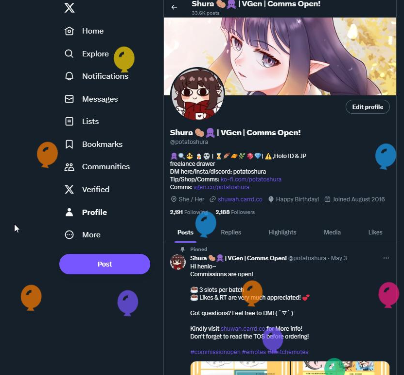 potatoshura's tweet photo. not the twt balloons giving me a heart attack ajshdajshdahhda uhh so uhhh yeah it's balloon day
I am now 82981 yrs old 😅🙏🎉 https://t.co/gQiIXWJby7