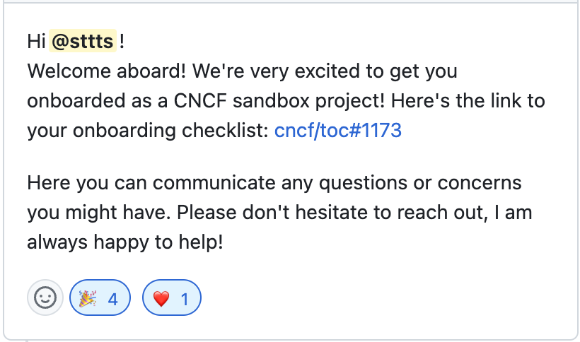 It's official. We are in the process of onboarding <a href="/kcp/">kcp - Kubernetes-like Control Plane</a> as a <a href="/CloudNativeFdn/">CNCF</a> Sandbox project, formally accepted today by the CNCF toc voting 😍🚀🥳🎉