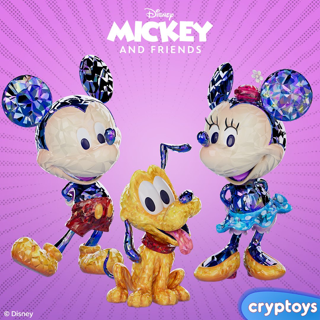 FINALLY!!! Our <a href="/Disney/">Disney</a> 𝑀𝑖𝑐𝑘𝑒𝑦 𝑎𝑛𝑑 𝐹𝑟𝑖𝑒𝑛𝑑𝑠 Cryptoys drop goes live TONIGHT @ 8PM ET!

We’ll match you cube-for-cube through Sunday for every 𝑀𝑖𝑐𝑘𝑒𝑦 𝑎𝑛𝑑 𝐹𝑟𝑖𝑒𝑛𝑑𝑠 Vol I cube you buy (while supplies last) to help you complete your set and earn a Special