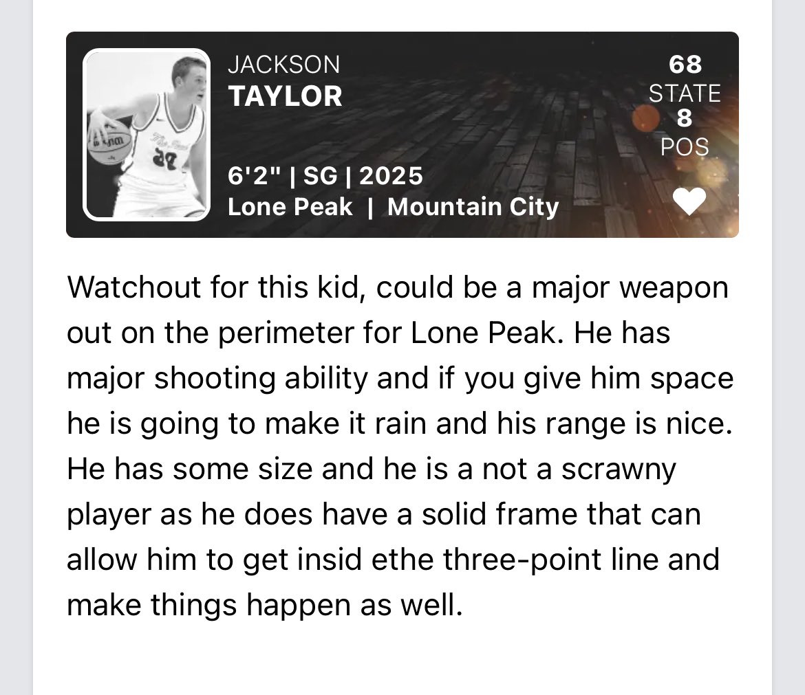 .<a href="/PrepHoopsUT/">Prep Hoops Utah</a>  thanks for the kind words! 

<a href="/UtahTop50League/">Utah Top 50 Elite League</a> <a href="/LPHSbasketball/">Lone Peak Boys Basketball</a>