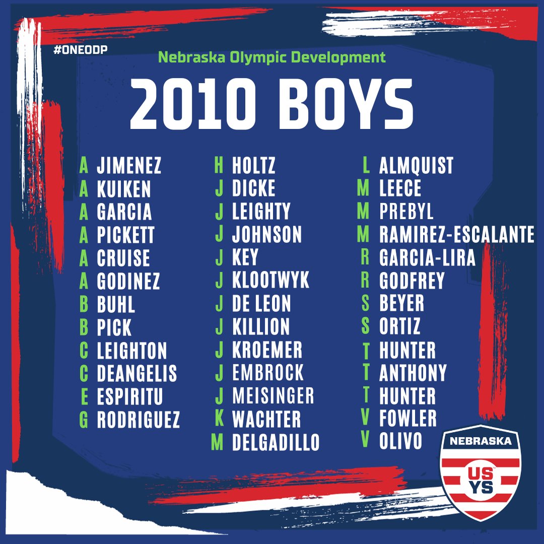 2023-24 Nebraska Team Pool Announcements are here!

Looking forward to a year of development and great soccer!

2013-2010 Boys

#oNEODP #ODP #Soccer