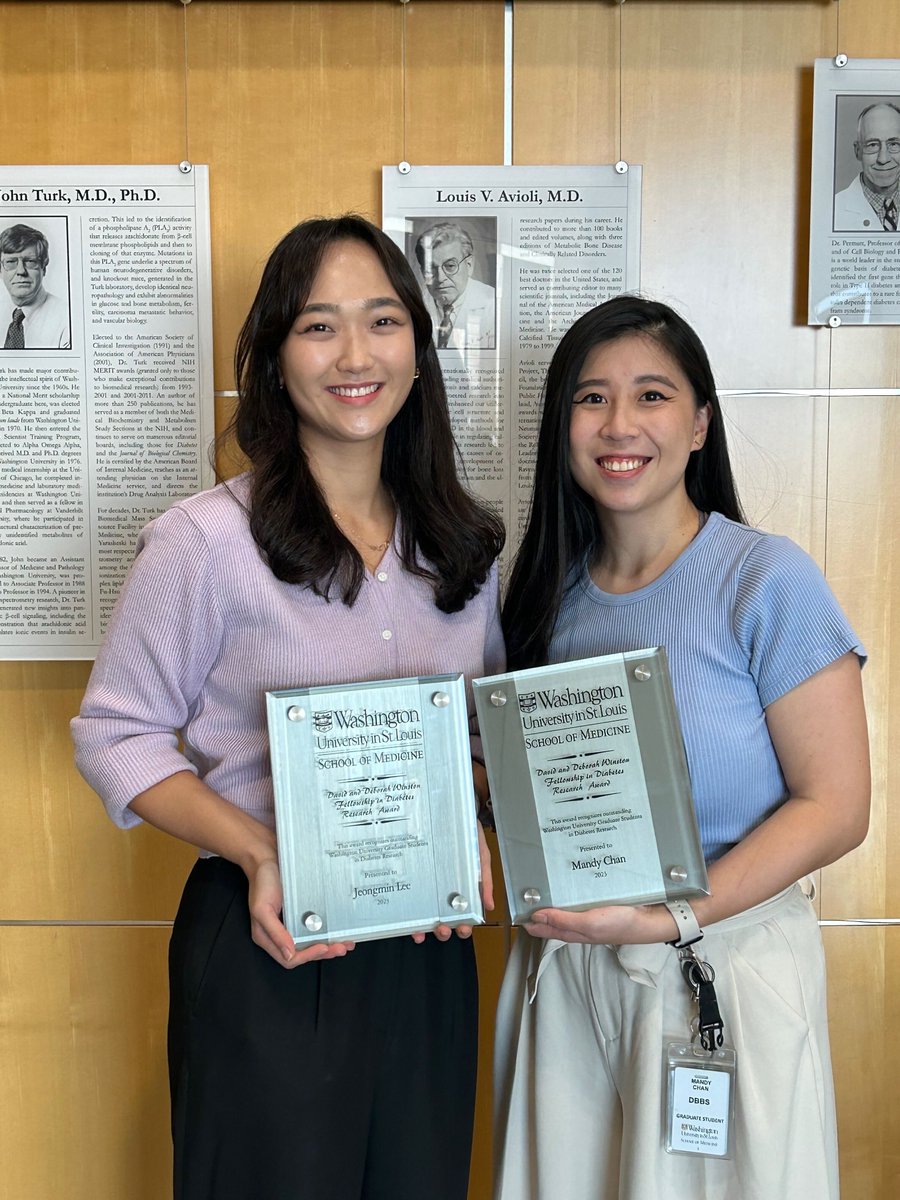 Happy to share that I've been awarded The David and Deborah Winston Fellowship in Diabetes Research!✨ Even more special is the fact that our cat lady @MandyMChan, is also a fellow recipient! 🎉Grateful for this opportunity and looking forward to making the most of it! :)