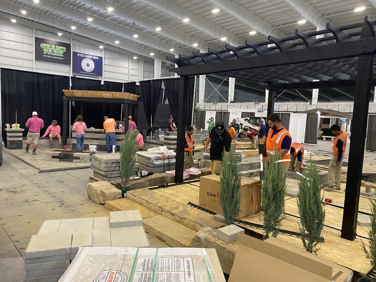 SuburbanIndy's tweet photo. Our show opens Friday! Here’s a behind the scenes look at some of the many hard working people who help turn our show floor from a soccer field into a home improvement idea oasis! https://t.co/fjGoqCwUwm