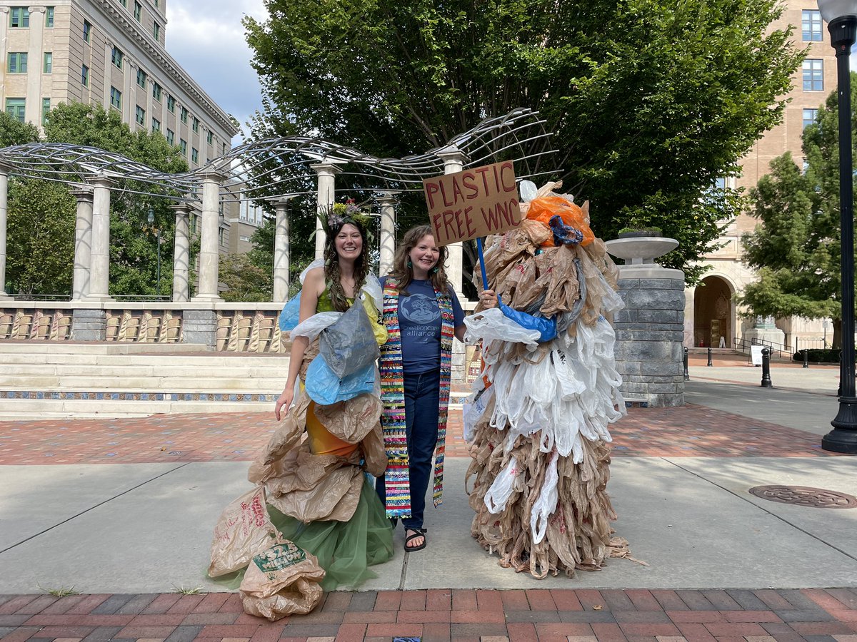 Members of Buncombe County rallying for a Plastic-Free WNC. <a href="/SpecNews1MTN/">Spectrum News 1 Mountain Region</a>