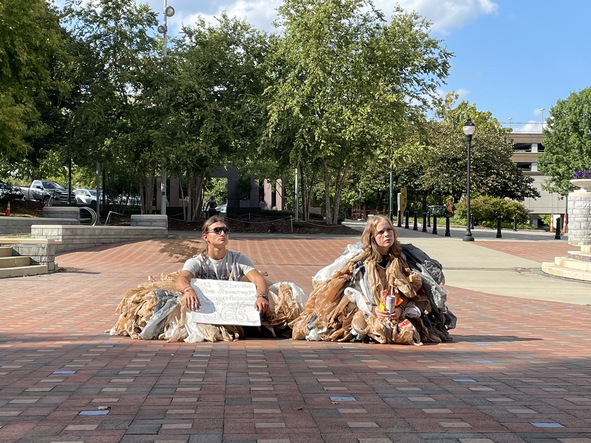 NarsonNews's tweet photo. Members of Buncombe County rallying for a Plastic-Free WNC. @SpecNews1MTN https://t.co/98QjLwT0xI
