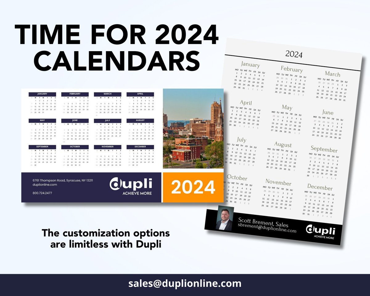 DupliOnline's tweet photo. It's time for 2024 calendars!

https://t.co/osMgU8MA4F https://t.co/Z7nbzISRL8