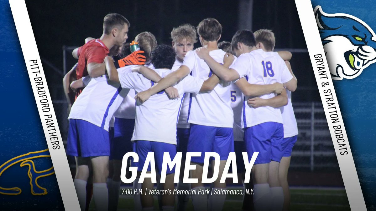 UPB Athletics (@upb_panthers) on Twitter photo Gameday: <a href="/UPB_MSOC/">UPB Men’s Soccer</a> vs. Bryant & Stratton-Rochester
7:00 p.m. | Veteran's Memorial Field | Salamanca, N.Y.
🎥 - buff.ly/3RsYc4a
🔢 - buff.ly/3ELkS88 Gameday: <a href="/UPB_MSOC/">UPB Men’s Soccer</a> vs. Bryant & Stratton-Rochester
7:00 p.m. | Veteran's Memorial Field | Salamanca, N.Y.
🎥 - buff.ly/3RsYc4a
🔢 - buff.ly/3ELkS88