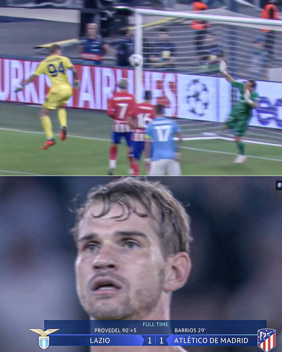nocontextfm1's tweet photo. A 95TH minute equaliser from a goalkeeper 

You can’t beat Champions League football https://t.co/mCoFTQvcoP