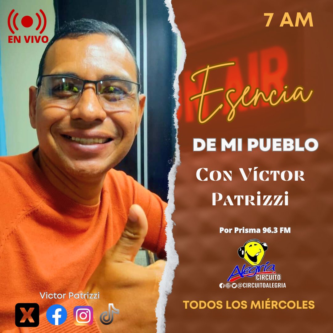 No dejes de sintonizar mañana a partir de las 7:00 AM, Esencia de mi Pueblo.