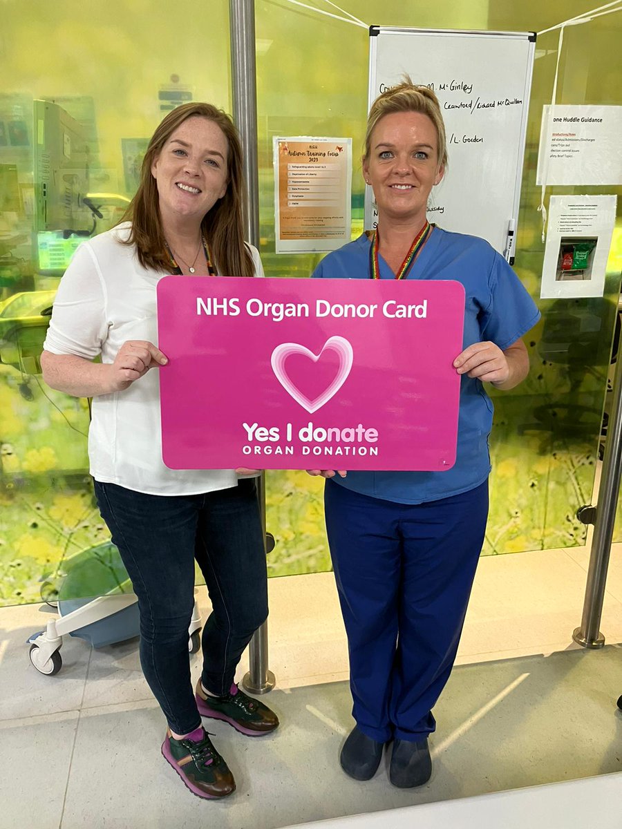 niodst's tweet photo. As we embark on this week @niodst RCLOD Dr. Trainor, SN Oisín @BelfastTrust CLOD Dr.Grimes and ICU team came together to raise awareness about organ and tissue donation & encourage people to register their decisions in the ODR @NHSBT #LifeSavingGift #ODW. https://t.co/l6seVWsh5B
