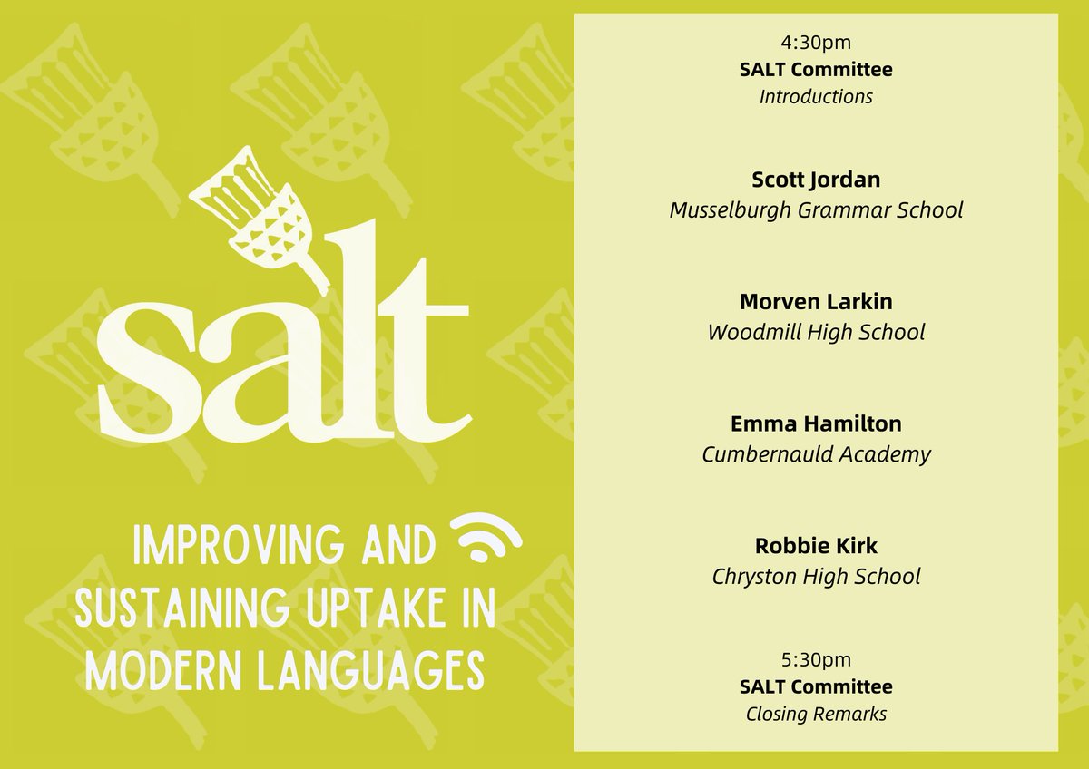 Scottish Association for Language Teaching tweet media