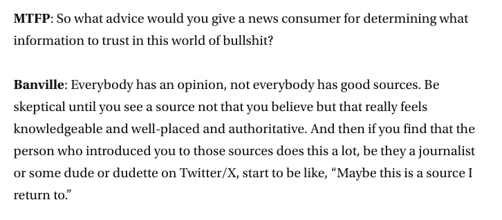 Thanks to <a href="/mtfreepress/">Montana Free Press</a> for hosting me in the Lowdown and leaving out the parts where I sounded like a moron and leaving in this, which does not sound too bad (more at montanafreepress.org/2023/09/18/why…) #mtnews #mtpol
