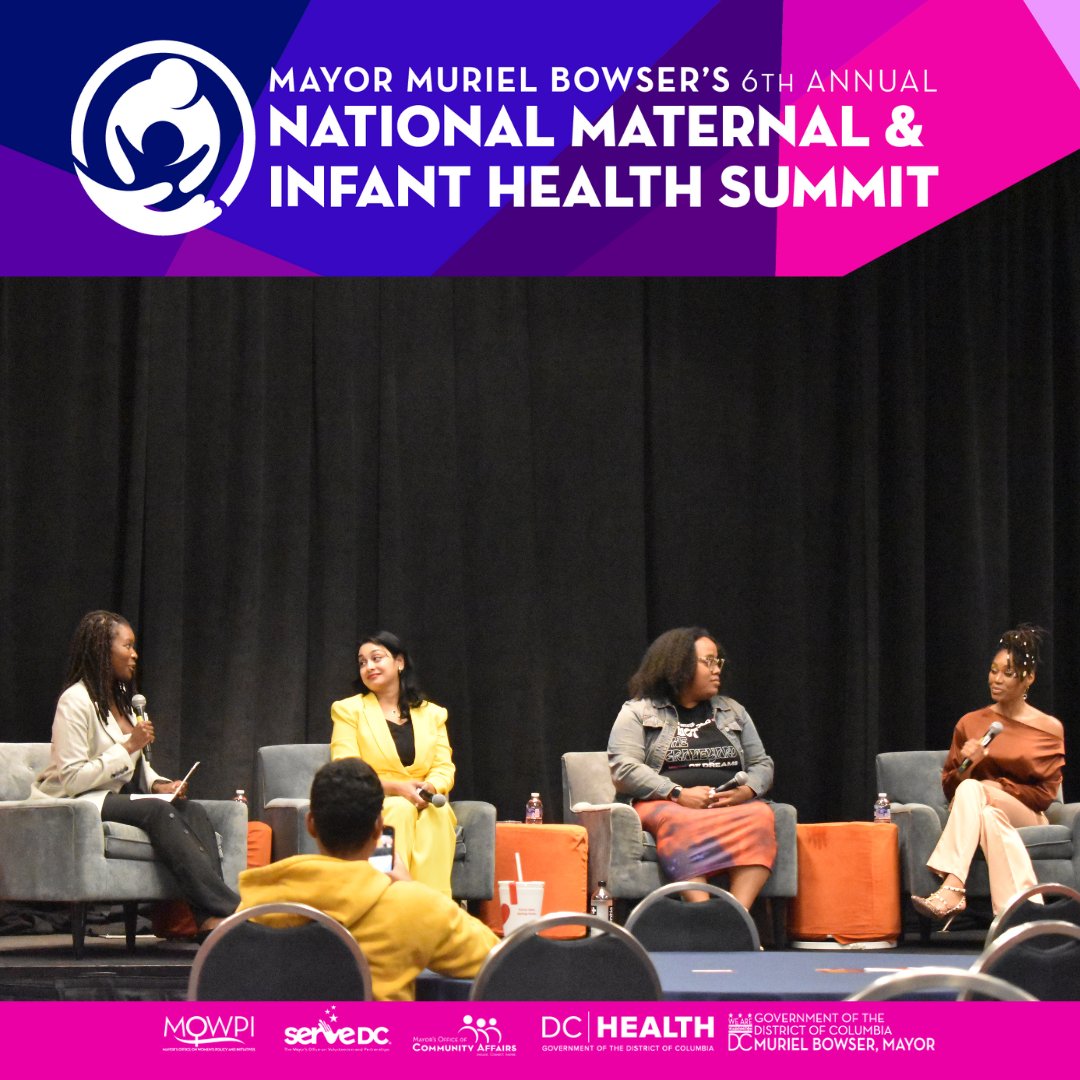 This year’s Closing Celebration was all about moms in media. Whether in print, news, or entertainment, these working moms shared their reporting as well as offered practical advice and solutions to summit attendees ✨ #DCMaternalHealth