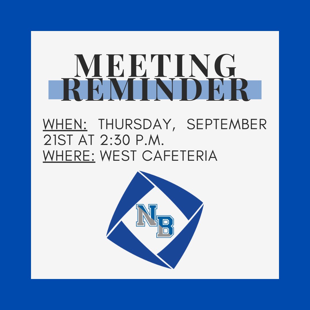 NBC_DECA's tweet photo. Our first meeting of the year will take place this Thursday right after school. Whether youβre already a member of DECA or if youβre interested in learning more about the club, we hope to see you there!! π
#deca #njdeca #nbhs #nbnation https://t.co/4wGePS74jR