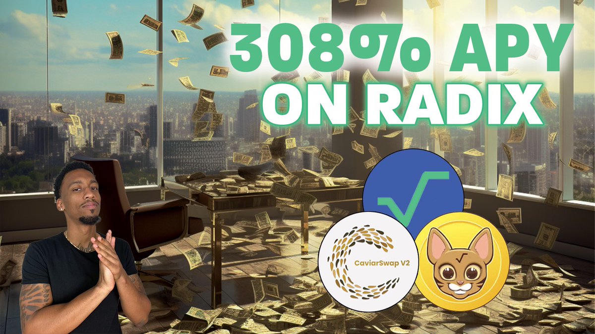 In this video our CEO <a href="/cryptonoah11/">Vincent Haliburton Jr</a> broke down his <a href="/radixdlt/">Radix - Radically Different DeFi</a> yield farming strategy for accumulating more <a href="/ociswap/">Ociswap - The Radix DEX</a> , <a href="/CaviarLabs/">Caviar Labs</a> , &amp; $XRD. #Babylon is upon us so don’t miss out on these great yields while they last!!

👉 youtu.be/nm3uFZHgmhE?si… 👈

#radix #xrd #defi #yieldfarming