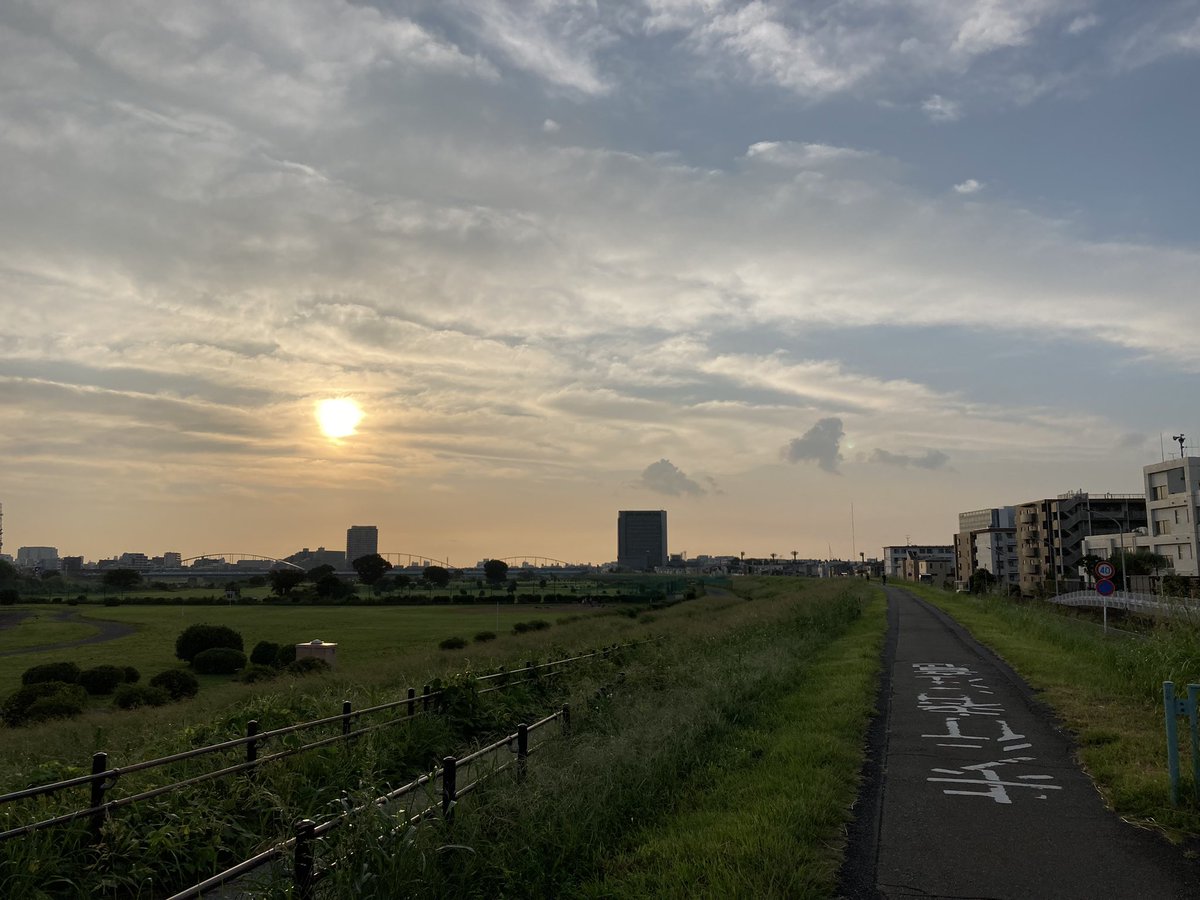 朝日が気持ちいい