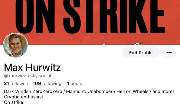 xhurwitz's tweet photo. I'm going to stick around here until the strike is over but then I'll be migrating to one or both of these places, in case you want to follow me now and beat the rush https://t.co/tWObi1gV9G