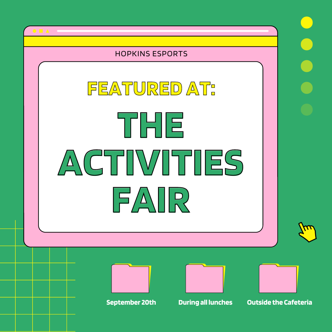 HopkinsEsports's tweet photo. That's right! Visit us during lunch tomorrow to see what we have lined up for this year. ✨ https://t.co/YKUoZVKk4M
