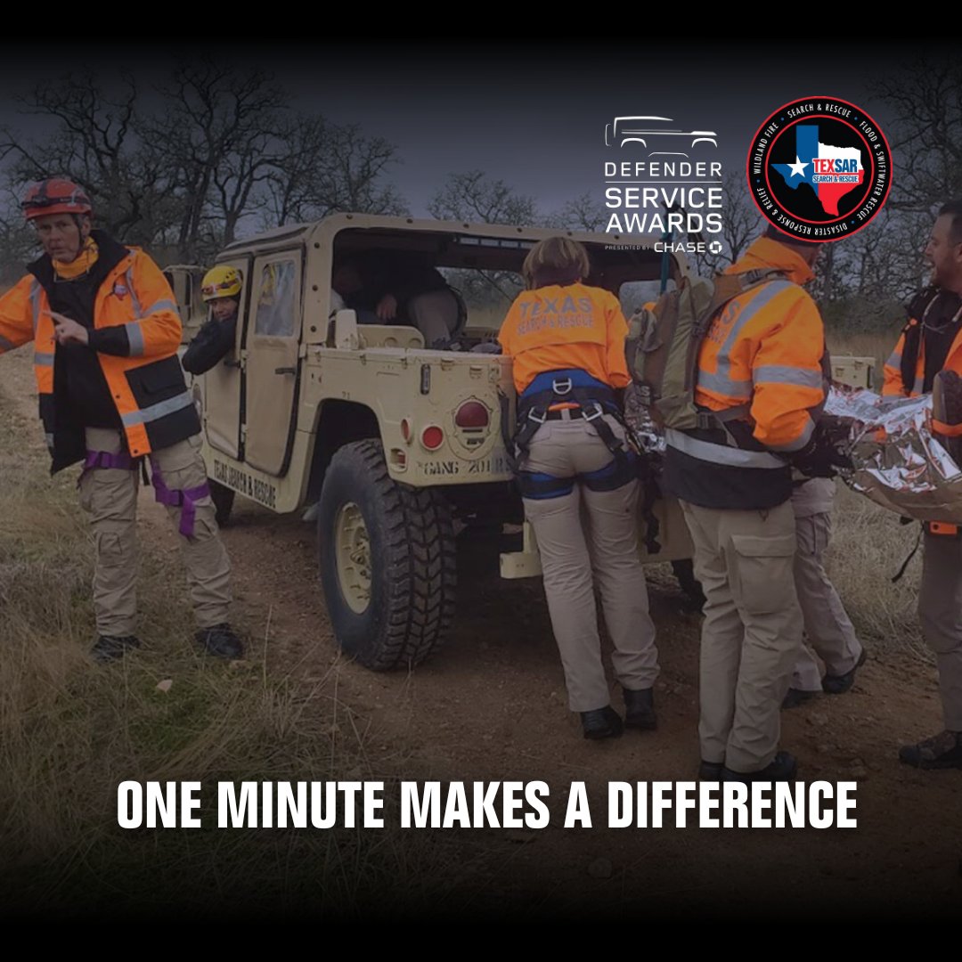 TEXSAR1's tweet photo. Take just a minute and help TEXSAR help #Texans. With one minute of voting per day, you can help each volunteer hour go further with an all-new fully outfitted Land Rover Defender 2023!

https://t.co/JSNGPxWZ6D

#DefenderServiceAwards #defender2023 #landrover #volunteer #rescue https://t.co/wTEyNQ3aBd