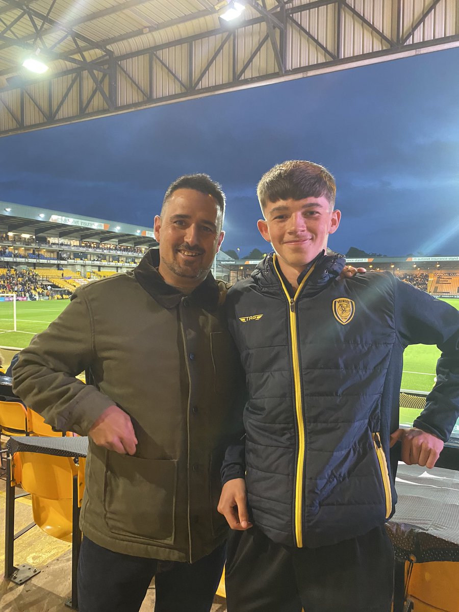 This boy loves football ⚽️ loves his club and tonight was a rare night stood on the terrace father and son. So grateful to spend time with him, nice to spend time together and watch football as a fan of the beautiful game 💙