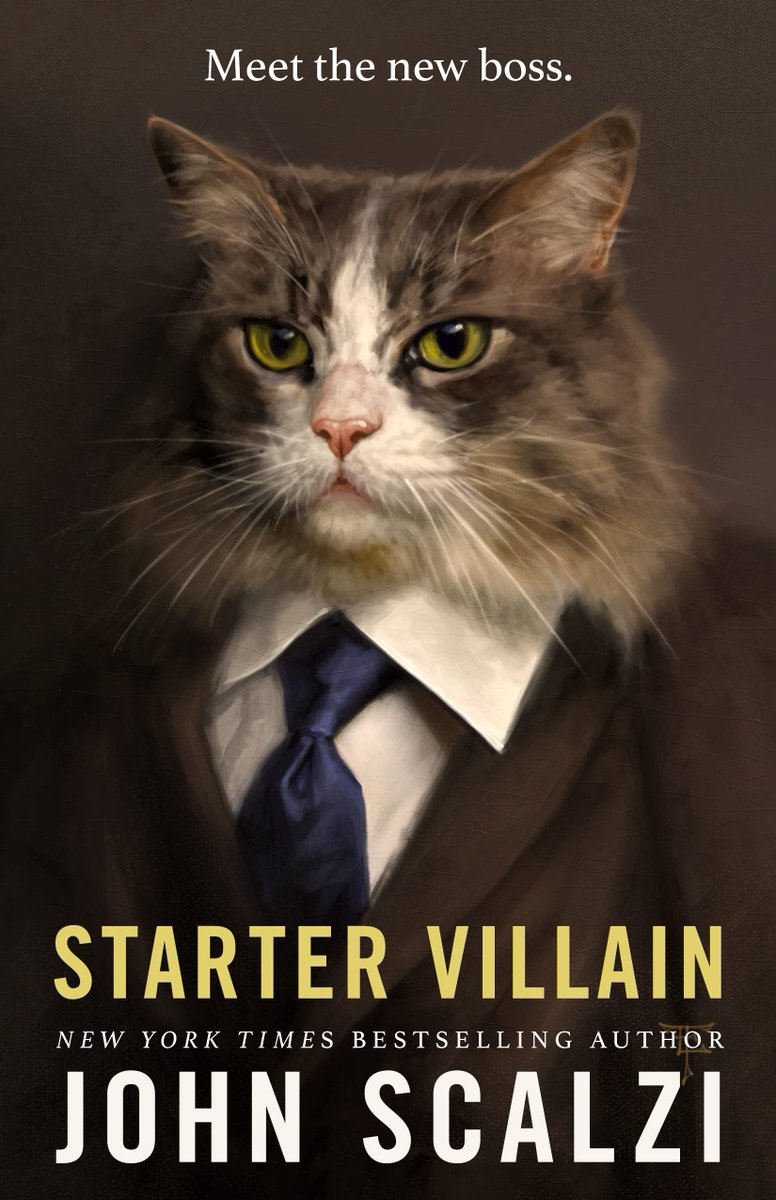 Happy #BookBirthday to @scalzi for #StarterVillain. If you like your #scifi with a little weird and a lot of humor, you're going to love this! Check out the review: bit.ly/3PrDS06