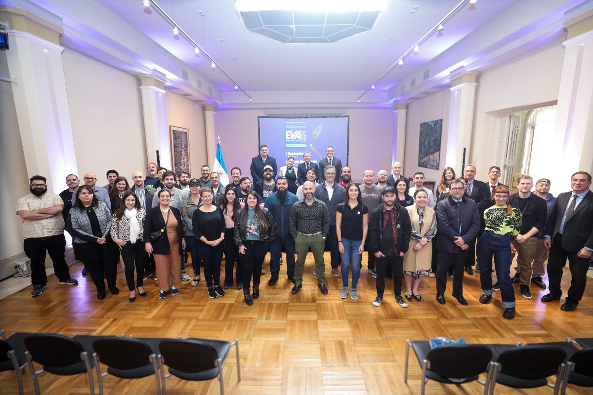 En el Palacio San Martin participé de la bienvenida a EVA 2023, en la Exposición de Videojuegos Argentinos.

Fue junto a la Subsecretaría de Promoción del Comercio e Inversiones de Cancilleria y la Asociación de Desarrolladores de Videojuegos Argentinos

<a href="/adva_vg/">ADVA</a>