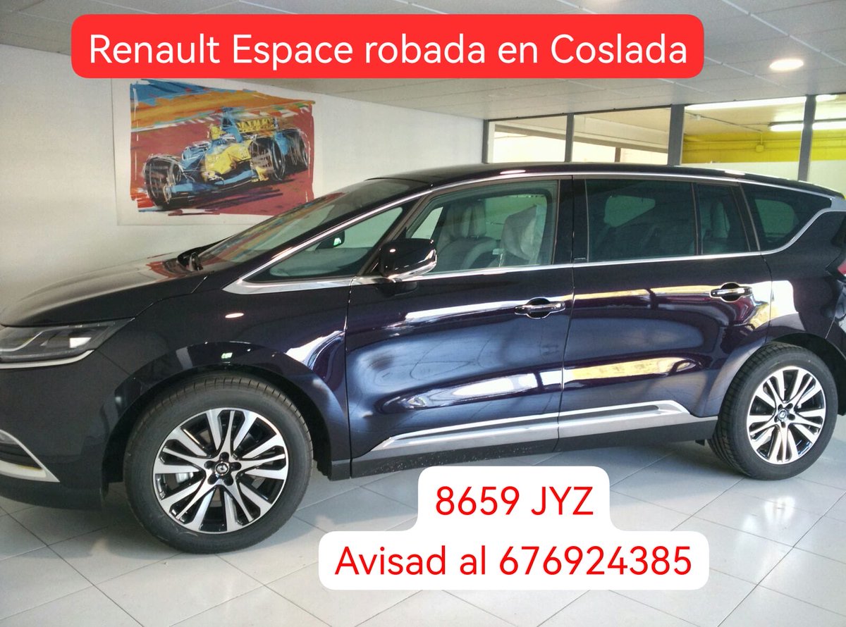 CARandGAS's tweet image. 🔴 URGENTE

Robada la Renault Espace de uno de nuestros redactores.

No hay excusa, pero encima el robo ha sido mientras estaba en las sesiones de quimio de su padre.

Por favor Twitter, muévelo todo lo que puedas para que al menos los HDLGP de los ladrones lo vean.