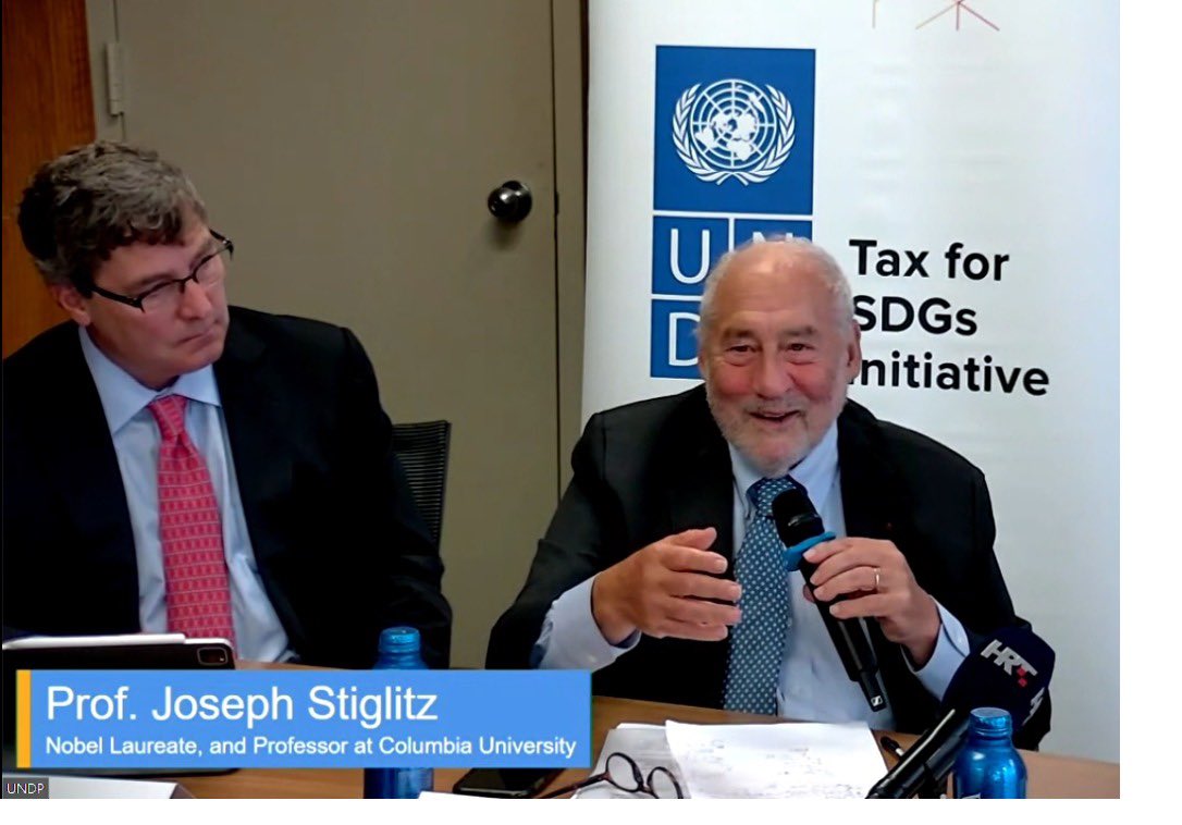 icrict's tweet photo. “Rich people pay actually a small share, rich corporations pay very little. And the net result of that is that we have an unfair and distorting global tax system” @JosephEStiglitz at @WHO @UNDP event today in NY https://t.co/Mkwnifb41T