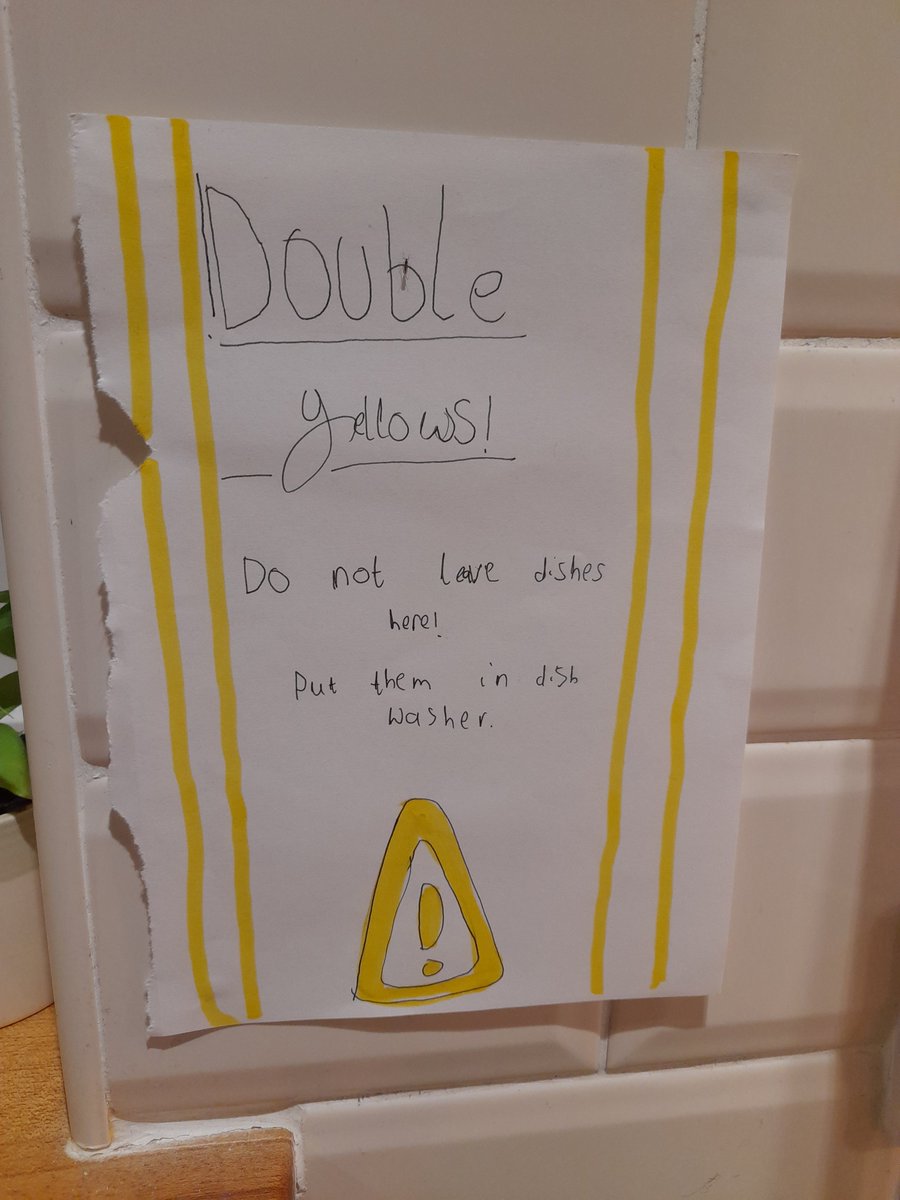 calvmvs's tweet image. Came home to a ticket from Annabel. This is the warning sign I forgot about