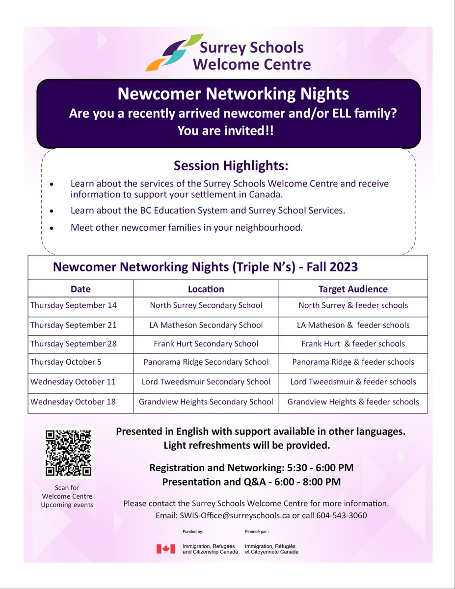 Surrey Schools Welcome Centre tweet media