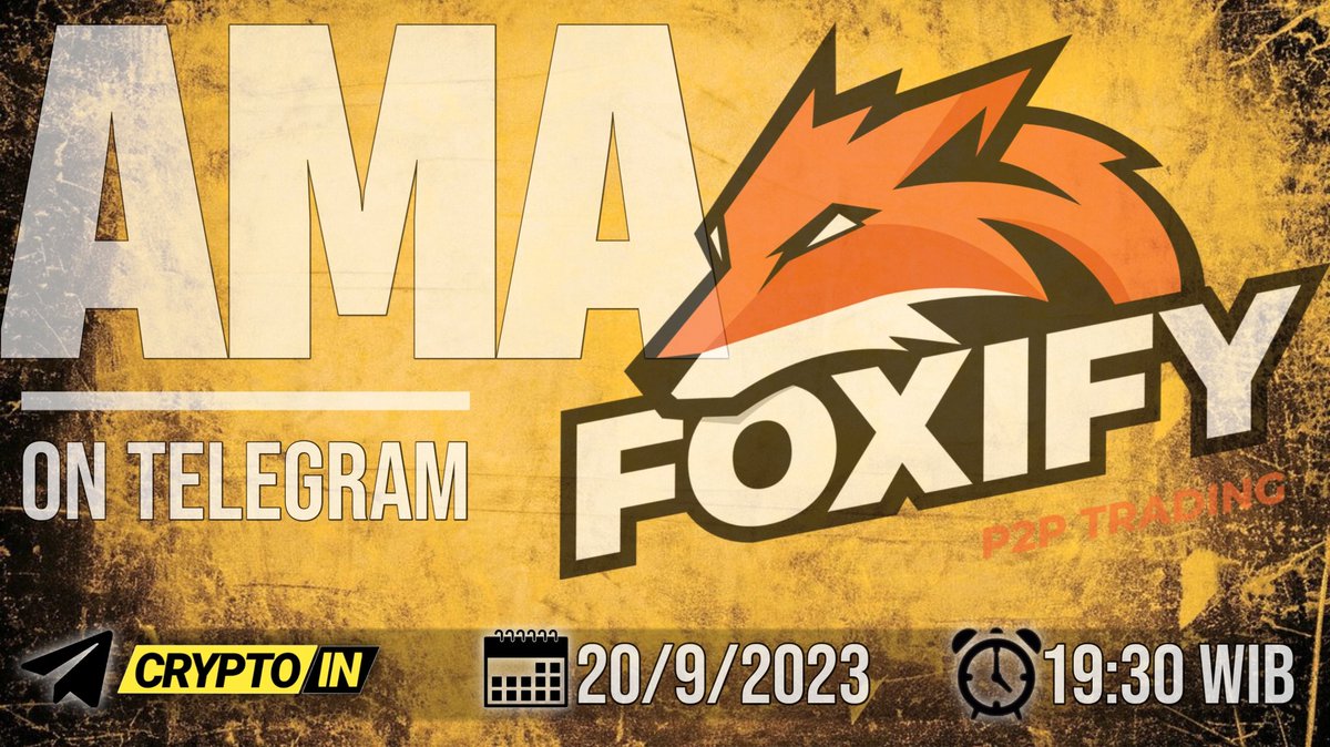 Cryptoinmedia's tweet photo. 📢AMA series Announces!!!
@Crypt0_in Feat @foxifytrade
🕘 Sept 20th 19.30 WIB
🚀Join TG
https://t.co/0xM5two7pz
https://t.co/dxci4ca1YW
🚀Follow @Crypt0_in @foxifytrade
🚀Like,Retweet,Comment your Question&Tag Your Friends
#foxifytrade #cryptoin https://t.co/ae3a82jsa4