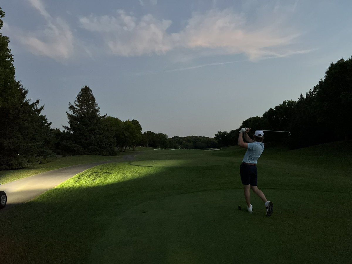 Under the lights…father v. son match! #TeamSmith