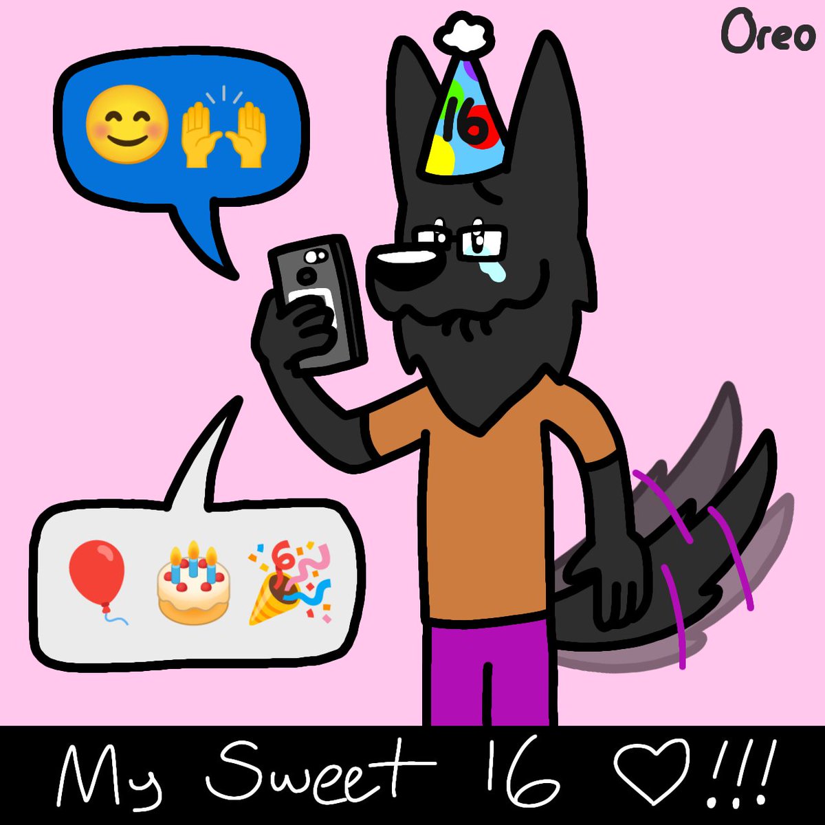 Today's my birthday! 🎉🎂

Be prepared for a belated B-Day animatic I should finish by at least the end of the week.

#birthdayart #sweet16