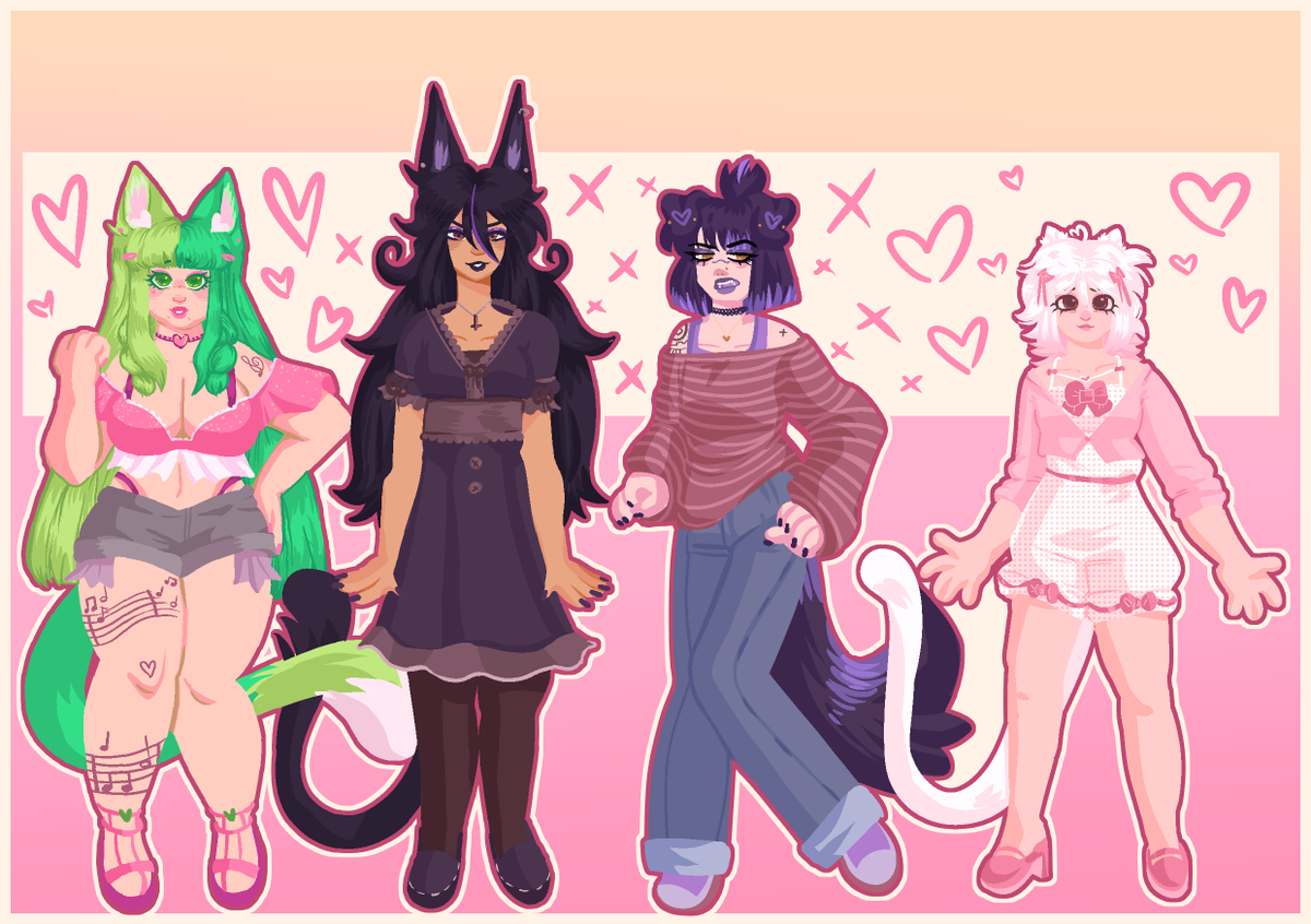 anemersi's tweet photo. what if i gave my ocs a little redesign? https://t.co/8UEBFnHgtG