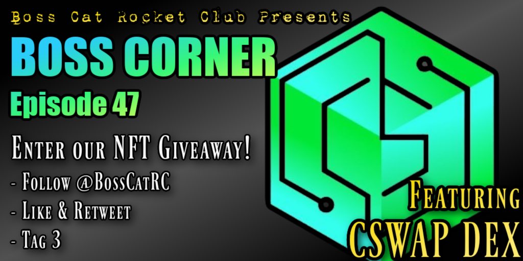 ミ😼𝘉𝘖𝘚𝘚 𝘊𝘖𝘙𝘕𝘌𝘙 𝘌𝘗 47😼彡

This Caturday night, the gang from <a href="/BossCatRC/">Boss Cat Rocket Club</a> is choppin’ it up with <a href="/CswapDEX/">CSWAP | DEX</a>!

Wanna win?
Gotta be there!
Sept 23rd @ 10:30 PM UTC

Set your reminder. Right MEOW! 

👉x.com/i/spaces/1YpKk…