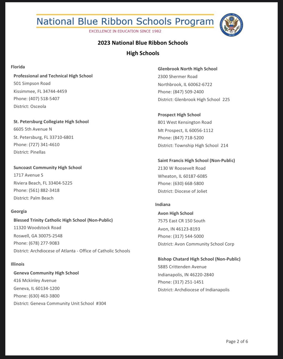 Yes! That’s ⁦@Osceolaschools⁩ very own PATHS, recognized as a National Blue Ribbon School by ⁦@USDEducation⁩ and ⁦@SecCardona⁩! In SDOC, schools like PATHS are a great fit for students seeking a certain CTE dual enrollment experience! #DayOneCulture