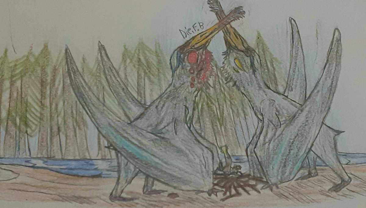 Lusognathus almadrava
Here you can see two adults celebrating with clicks and guttural sounds the birth of their first baby.
#art #arte #ilustracion #ilustration #paleoart #paleoarte