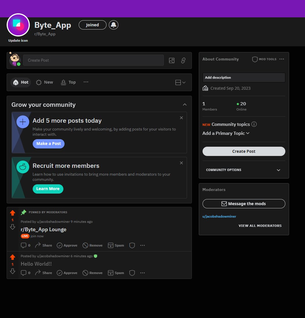 ByteAppCo's tweet photo. If you haven't already join our new official subreddit. It's the hottest place on the internet to talk about loops rn! https://t.co/GdFtOA7kmx