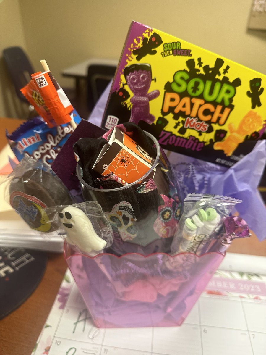 Debra Saucedo (@dsaucedo_bss) on Twitter photo <a href="/BSybert_Prek8/">Rebeca Parada</a> A “Boo Basket” surprise from
Mr. Theriot! Wow! What a very creative and generous gift. I am so happy he is a Scorpion and he is truly our treasure!
#EmbraceTheSting
#UnleashYourPower
#Excellence
#TeamSISD <a href="/BSybert_Prek8/">Rebeca Parada</a> A “Boo Basket” surprise from
Mr. Theriot! Wow! What a very creative and generous gift. I am so happy he is a Scorpion and he is truly our treasure!
#EmbraceTheSting
#UnleashYourPower
#Excellence
#TeamSISD