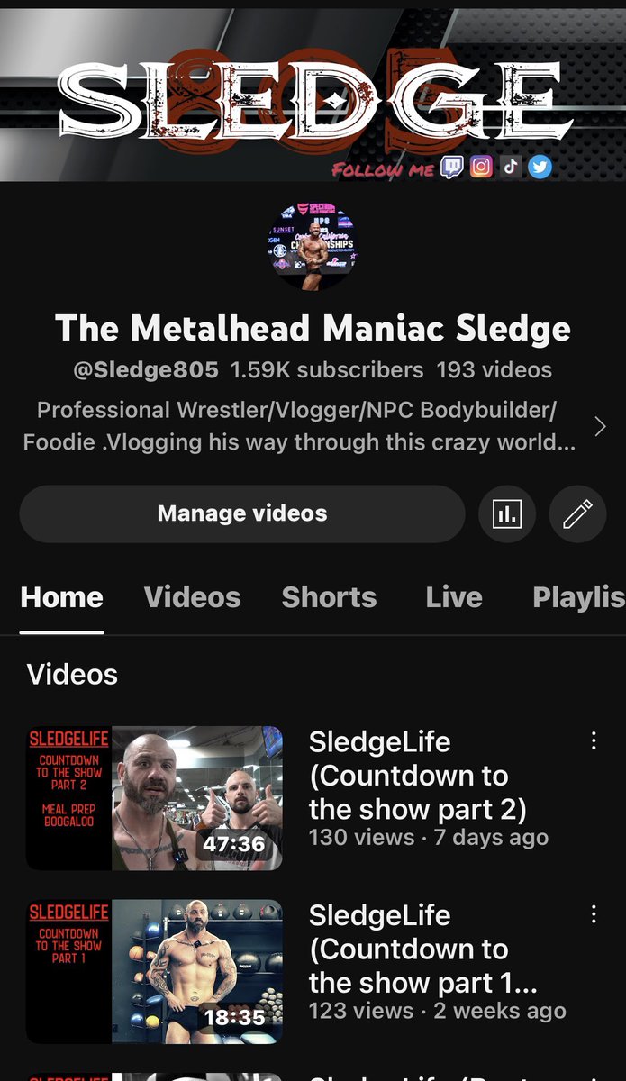 Everyone I need your help lol… I’m 9 subscribers away from 1.6k on YouTube! Can you help me out? ITS FREE TO SUBSCRIBE!!! Just click the link youtube.com/@Sledge805?si=…