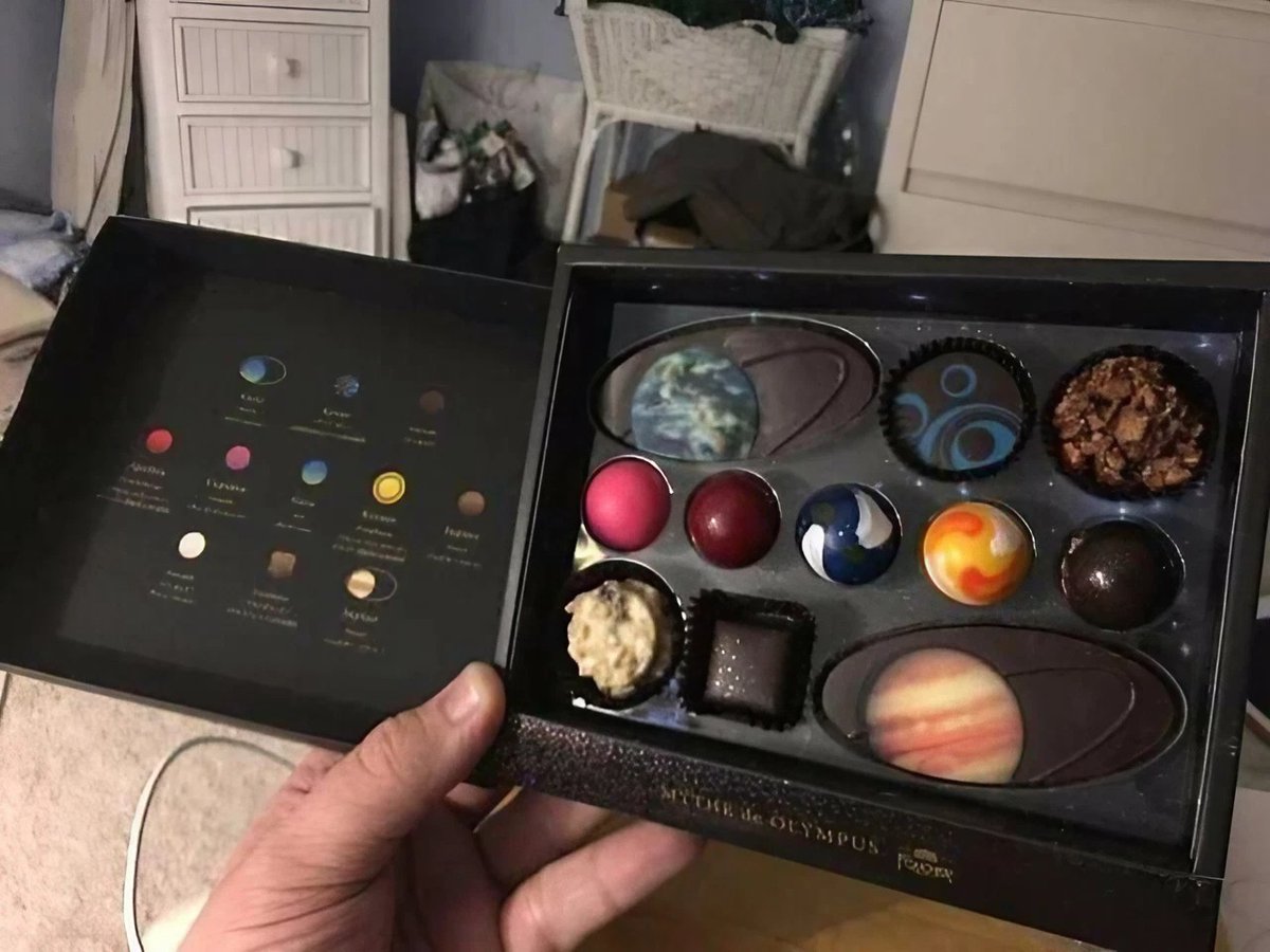 Chocolates Planetários do Japão