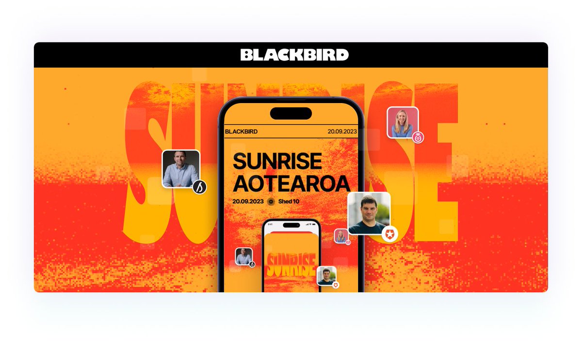 We're delighted to be a supporter of this year's Sunrise Aotearoa 🌅 festival, run by our friends at @blackbirdvc.

With its mission to inspire, celebrate, and bring together the ANZ startup community (of which we're a proud member!), #Sunrise23 is the place to be.

For those who…