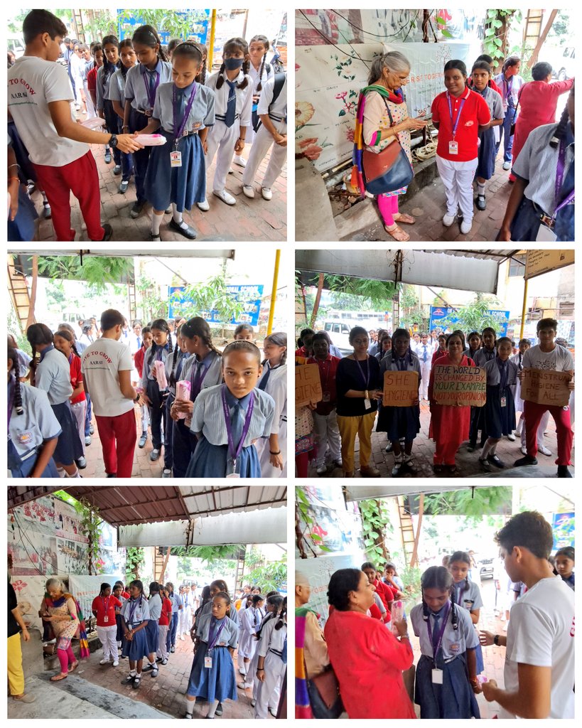AaravSeth_'s tweet photo. #SheHygiene #Drive43
@_WeRiseTogether Team distributed #BioDegradable #SanitaryPads to deprived girls in Om Sunrise School.
Such drives are conducted every month, by us, to provide Sanitary Pads/Menstrual Cups to 300-350+ deprived women.
@deespeak @smritiirani @aliaa08
@UNICEF https://t.co/AMX5EVDSar