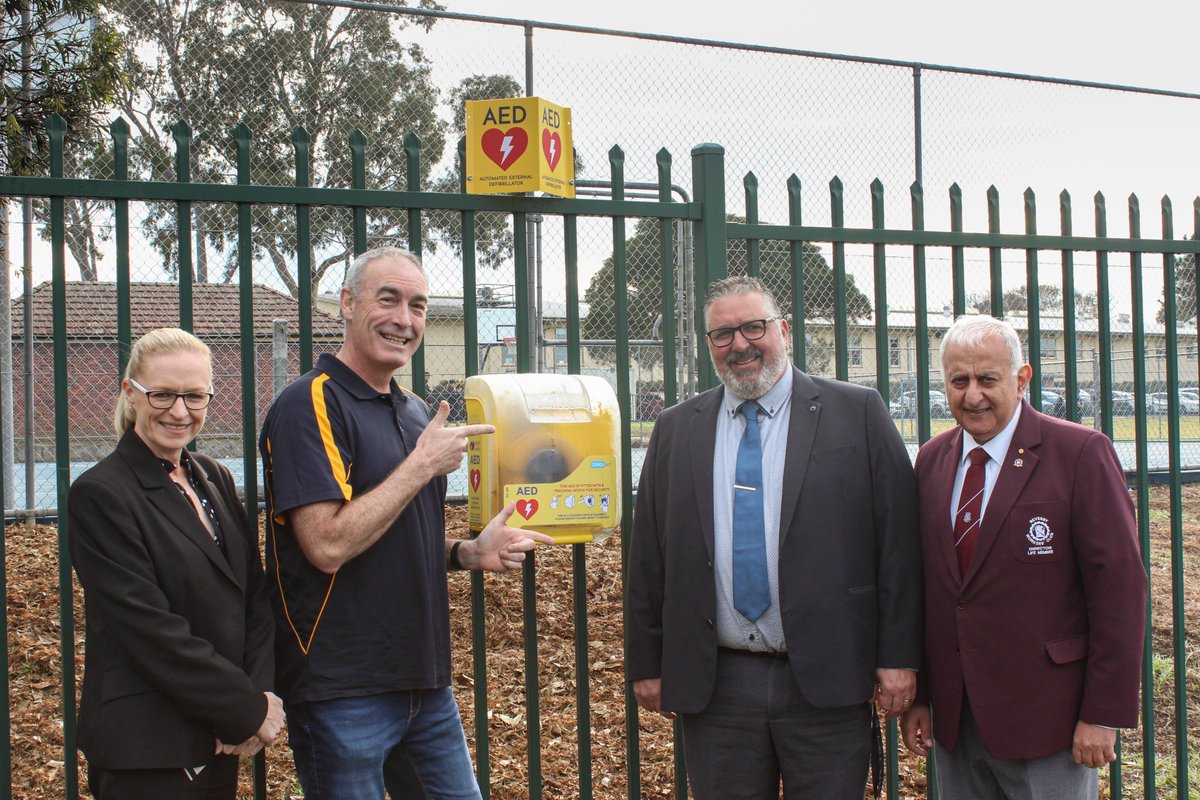 East Hills Boys in partnership with Heart of the Nation and Revesby Workers' Club recently installed a life-saving Automated External Defibrillator (AED) at the schools gate. An important addition to the local community.