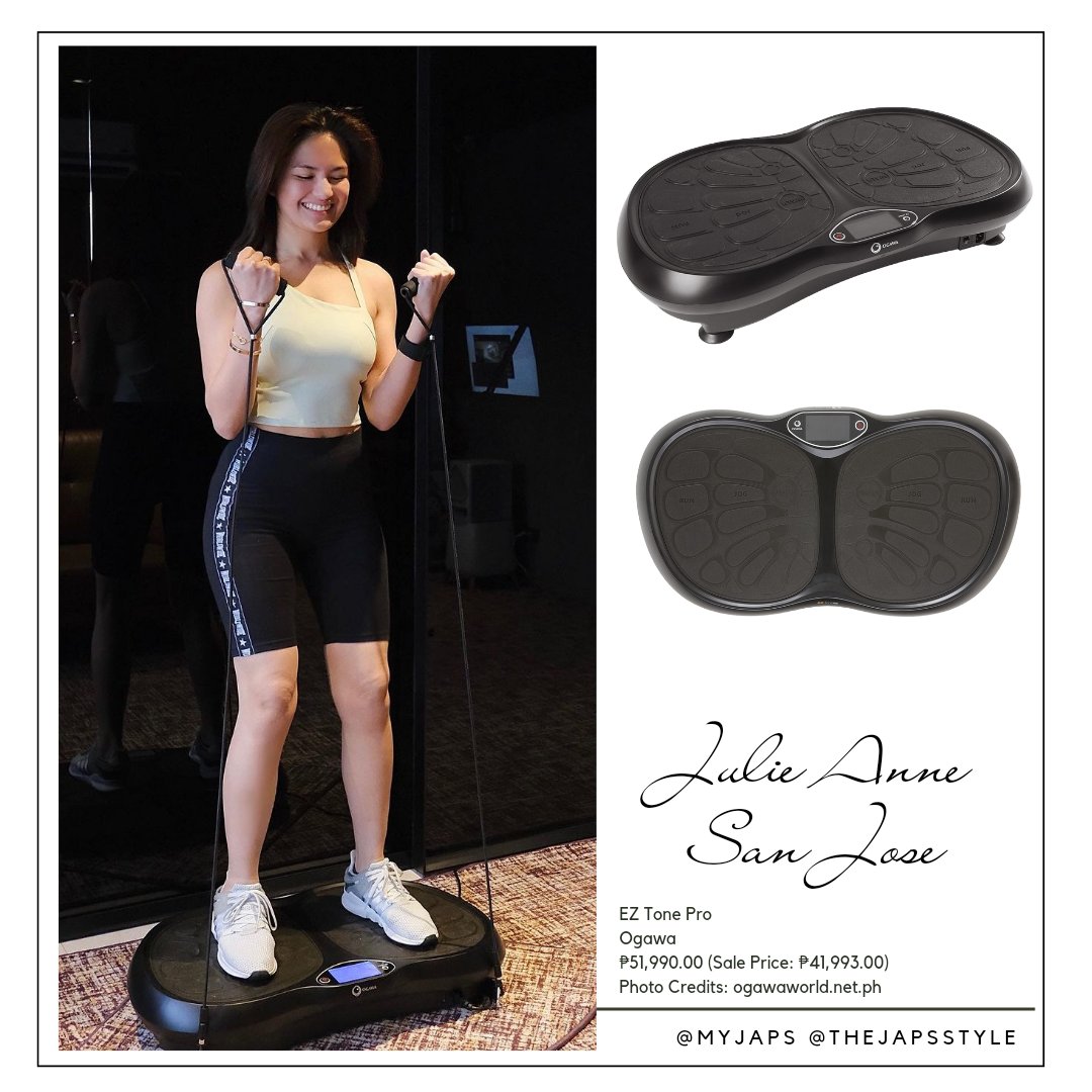 TheJapsStyle's tweet photo. Julie's newest wellness discovery: @ogawa_ph! 🖤
#RedefiningWellness
#JulieAnneSanJose https://t.co/seP5iGQotI