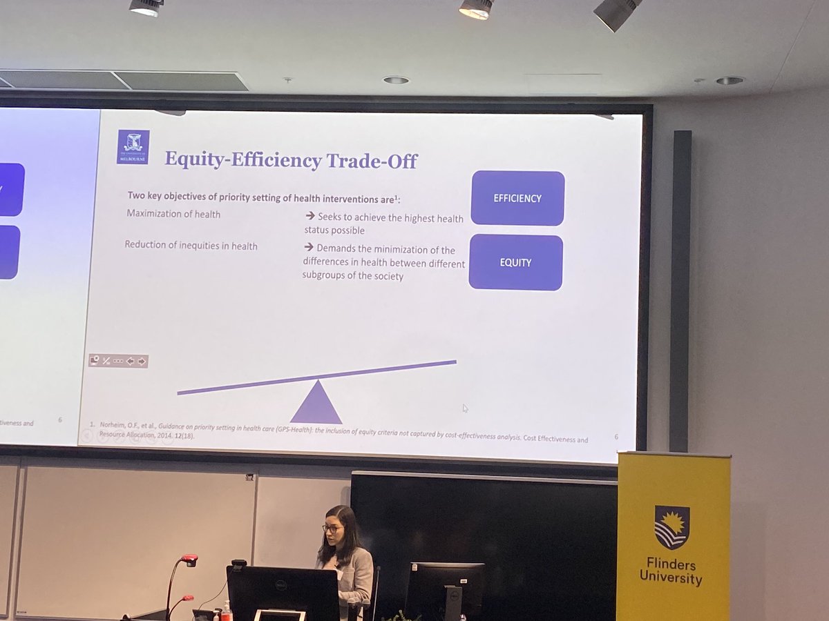 A great start to #AHED2023 with a really interesting presentation from <a href="/MarieAnneBj/">Marie-Anne Boujaoude</a> on aversion to health inequities in Australia 🌟🌟