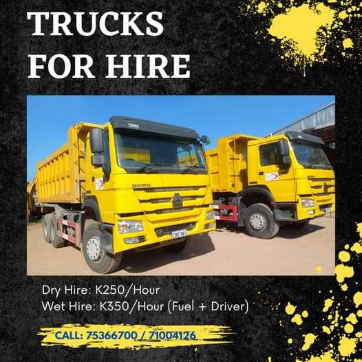 🛻TRUCKS FOR HIRE 🛻

#TrucksForHire #DumpTrucks
#HOWOTrucks #HeavyDutyTrucks
#TruckRental #TransportationServices
#FAWTrucks #GCWGVW #2021Trucks #commercialvehicles