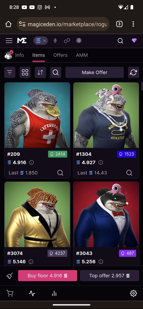 thevincent1991's tweet photo. @RogueSharks floor rising??
That's what happens when content is being pumped out daily. Ride the wave now or FOMO later πππ
@SOL_KingShark
#RogueSharks #Roguetakeover #RogueComeback #RSC https://t.co/C1uBVFxtUr